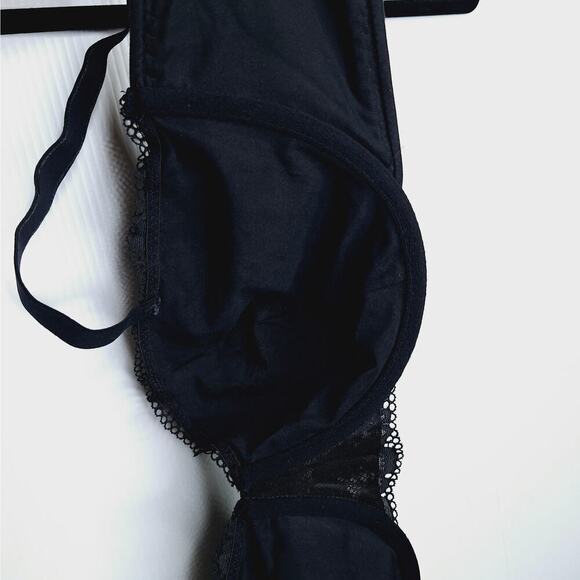 Soma Embraceable Balconette Bra 40DD Lace Black Underwire Sexy Romantic - Picture 6 of 10